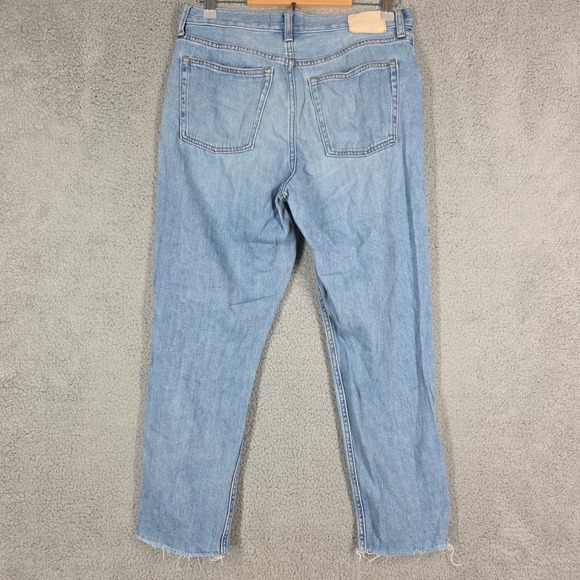 Everlane The Summer Jean Light Wash Distressed‎ Denim Womens Size 28 Regular - Picture 6 of 11